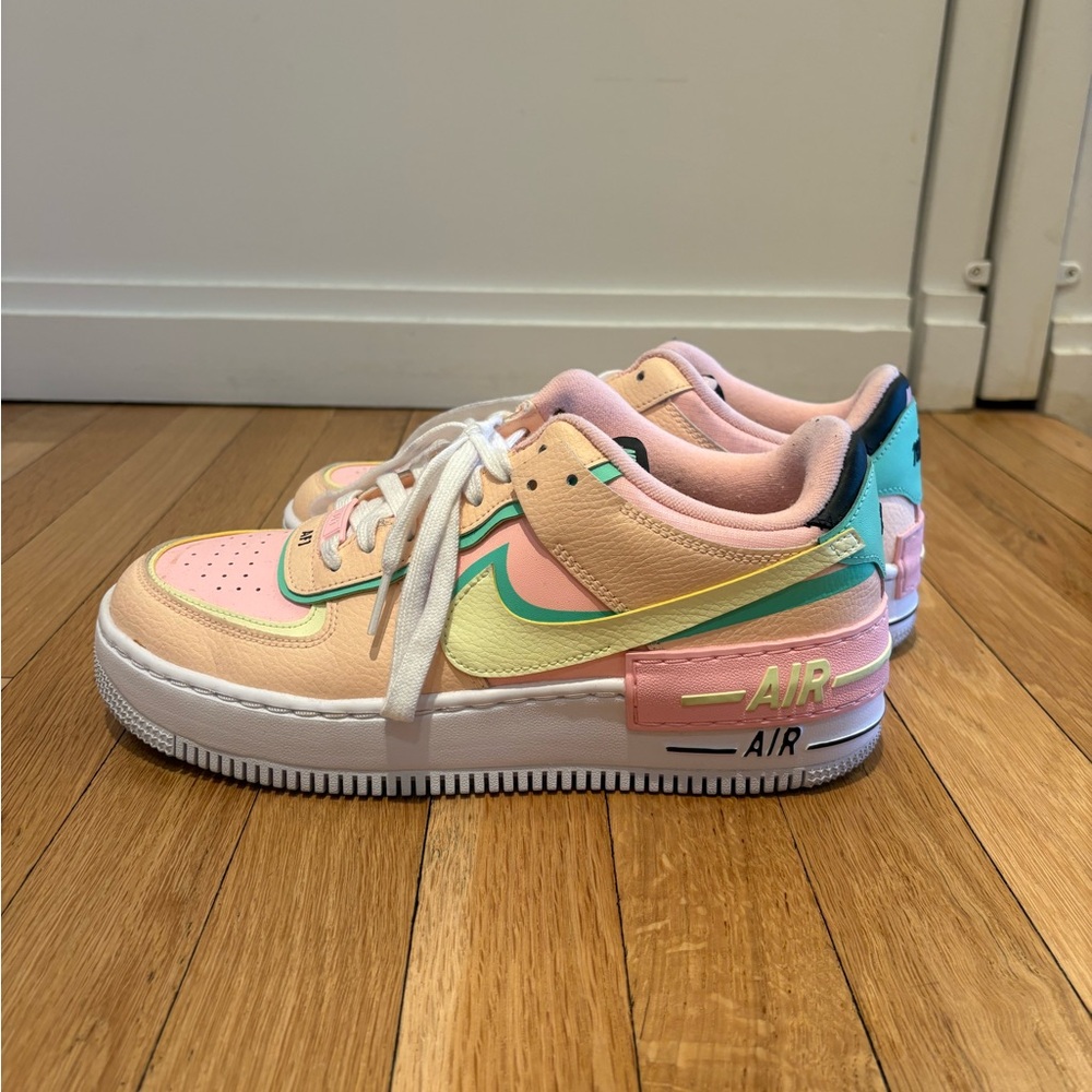 Nike Women's Air Force 1 Shadow Sneakers in Pastel Size 9.5 - Picture 3 of 5